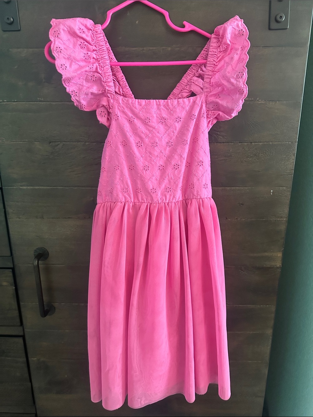 Cat & Jack Hot Pink Eyelet Sundress